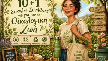 10+1 Εύκολες Συνήθειες για πιο Οικολογική Ζωή: Μικρές Αλλαγές με Μεγάλο Αντίκτυπο