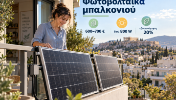 Φωτοβολταϊκά στο μπαλκόνι: Κόστος 700 ευρώ και απόσβεση σε λίγα χρόνια